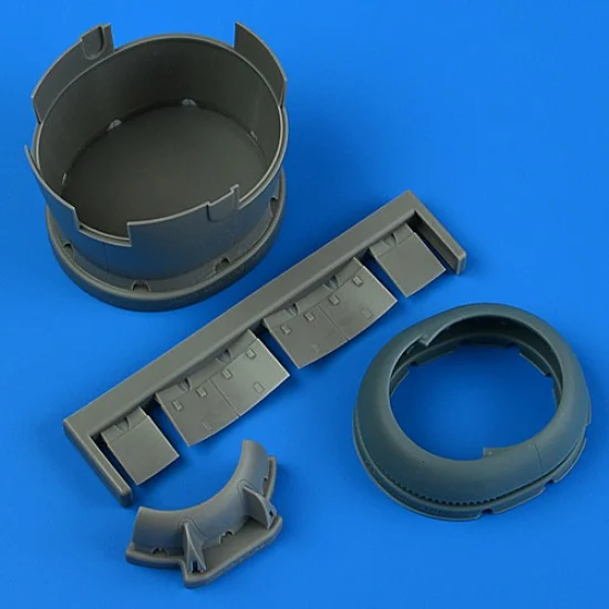 QuickBoost 49194 1/48 F6F-3 Hellcat Early Cowling and Cooling Flaps (closed) for Eduard kits