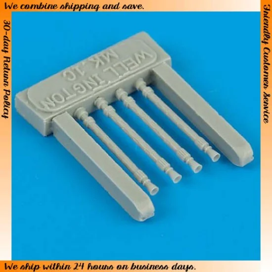 QuickBoost 72124 1/72 Vickers Wellington MK.IC Gun Barrels (oval perforations) for Trumpeter kits - Model Planes