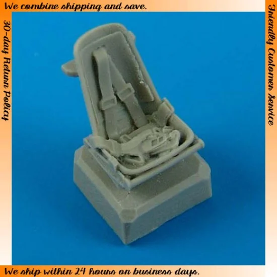 QuickBoost 72401 1/72 Messerschmitt Bf-109E Seat with safety belts for Airfix kits