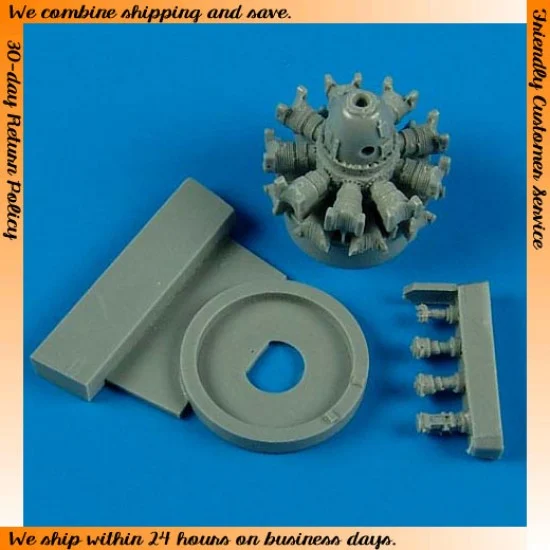QuickBoost 72405 1/72 Grumman F6F Hellcat Engine for Eduard kits (F6F-3 F6F-5N F6F-5)