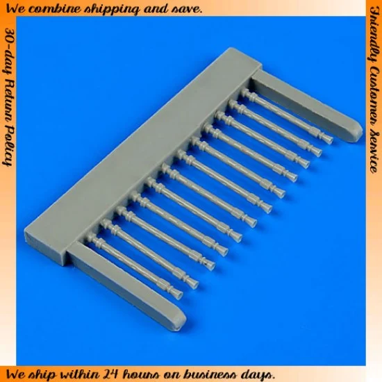 QuickBoost 72465 1/72 Avro Lancaster B.II Gun Barrels - Oval Type for Airfix kit