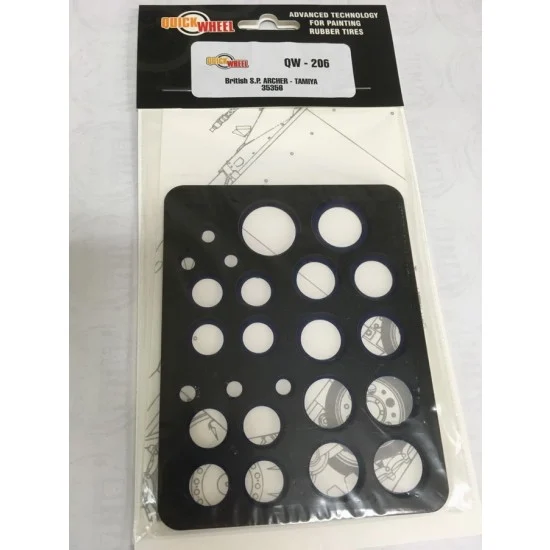 QuickWheel QW-206 1/35 Archer SPG Wheel Mask for Tamiya kits