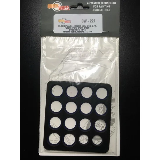 QuickWheel QW-221 1/35 M-109 Paladin Wheel Mask for Tamiya #37026/37022/37012/Italeri #235/246/372 etc.