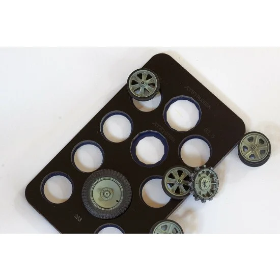 QuickWheel QW-263 1/35 SdKfz.10/250 Wheel Masking for Dragon kits