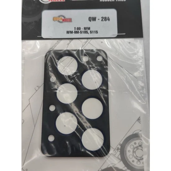 QuickWheel QW-284 1/35 T-80 Wheels Paint Mask for Rye Field Model kits