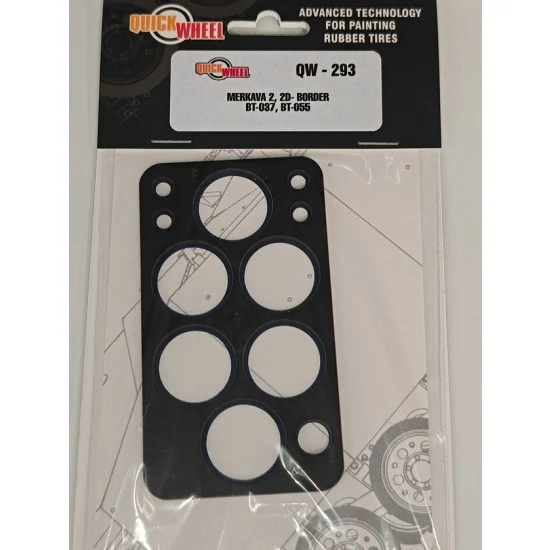 QuickWheel 293 1/35 Merkava 2 Wheels Paint Mask for Border kits - Military Vehicles & Tanks