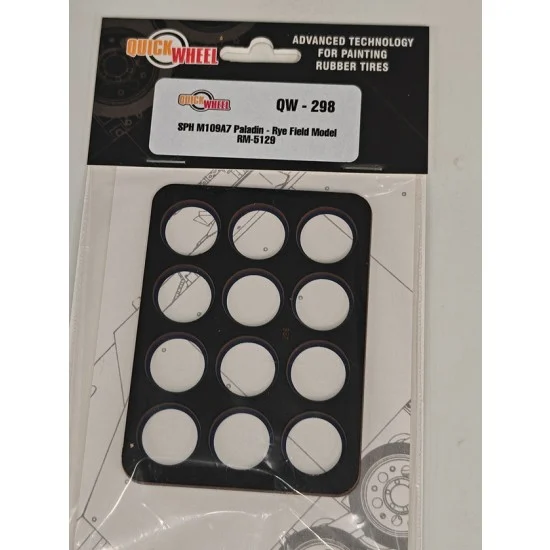 QuickWheel 298 1/35 SPH M109A7 Paladin Wheels Paint Mask for Rye Field Model - Military Vehicles & Tanks