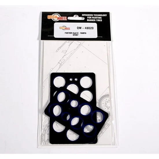QuickWheel QW-48020 1/48 Panther Ausf. D Wheel Masking for Tamiya kit #32597