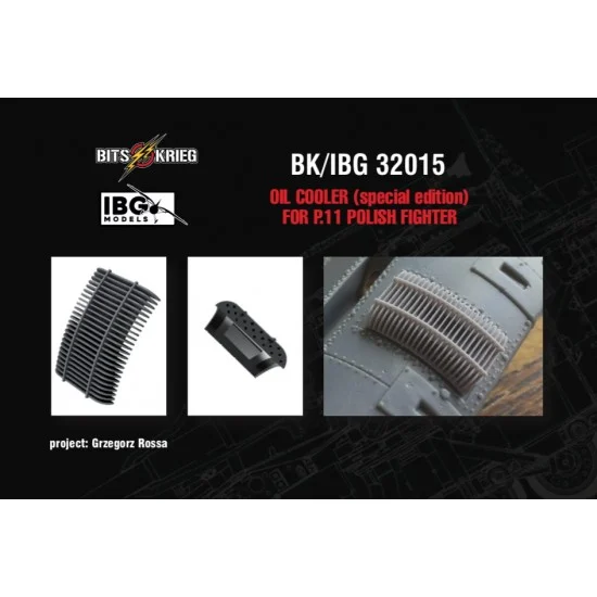 BitsKrieg BK32015S 1/32 PZL P.11 Polish Fighter Oil Cooler (Special Edition) for IBG Kits - Model Planes