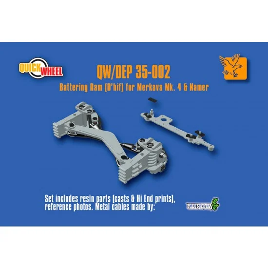 QuickWheel QWDEP-35002 1/35 Battering Ram D'hif for IDF Merkava IV and Namer
