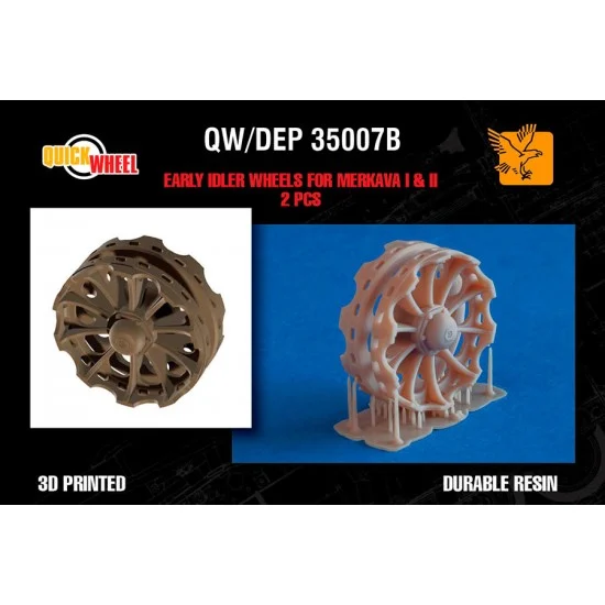 QuickWheel QWDEP-35007B 1/35 Early Idler Wheels for IDF Merkava Mk 1 and Mk 2