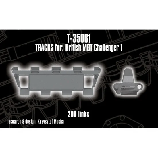 QuickWheel QWT-35061 1/35 Tracks for British MBT Challenger 1