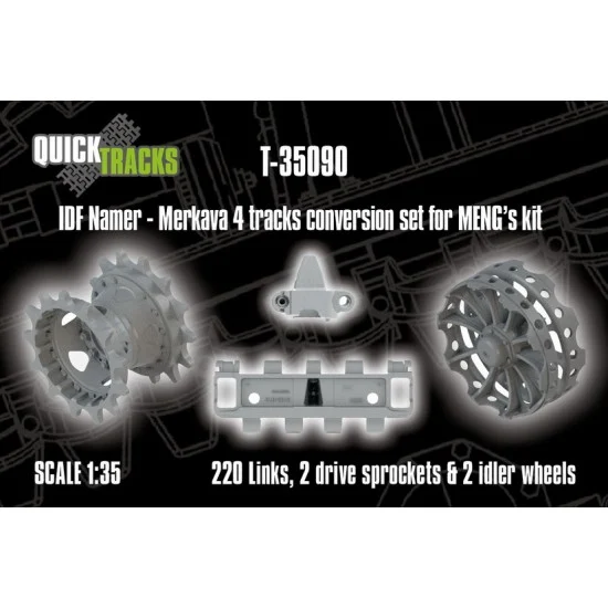 QuickWheel QWT-35090 1/35 IDF Namer - Merkava IV Tracks Conversion set for MENG kit
