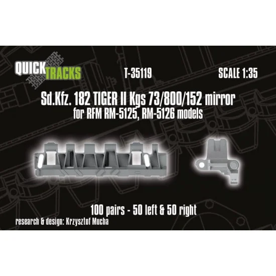 QuickWheel QWT-35119 1/35 Sd.Kfz. 182 Tiger II / King Tiger mirrored Tracks for RFM kit