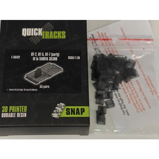 QuickWheel T-35132 1/35 BT-2 BT-5 BT-7 (early) Track Links for Tamiya #35309