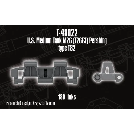 QuickWheel T-48022 1/48 M26 (T26E3) Pershing Type T82 Track Links