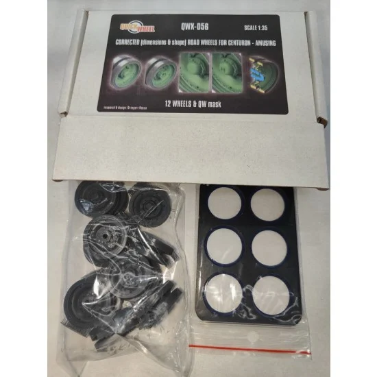 QuickWheel QWX-056 1/35 Centurion Road Wheels with Masks for Amusing Hobby kits