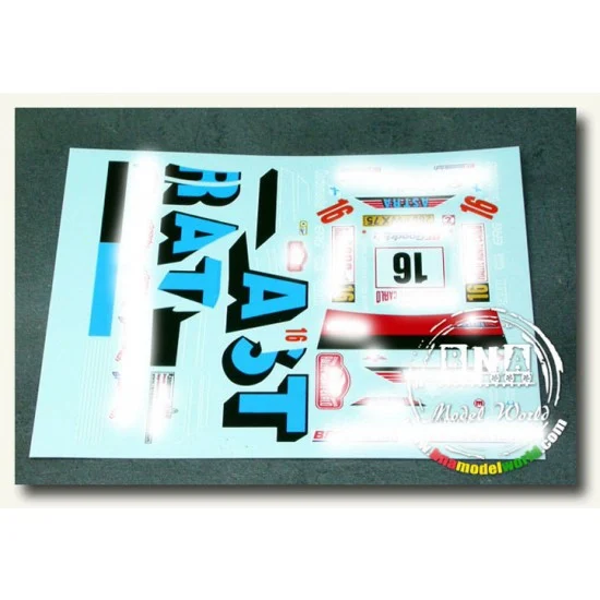 Renaissance R-TK24-241 Decals for 1/24 Peugeot 307 WRC Gardemeister Monte Carlo 2006 for Tamiya #24285