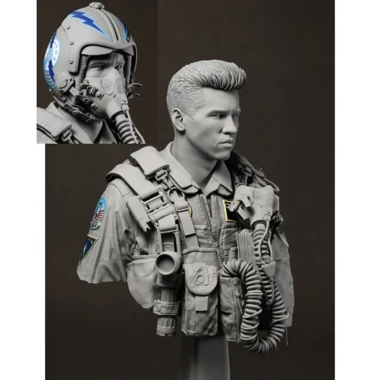 R2 Miniatures R17-B09 1/9 USN F-14 Tomcat Pilot 1980s Bust