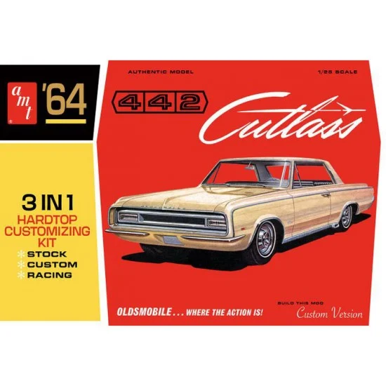 AMT 1066 1/25 1964 Olds Cutlass 442 Hardtop - Model Cars