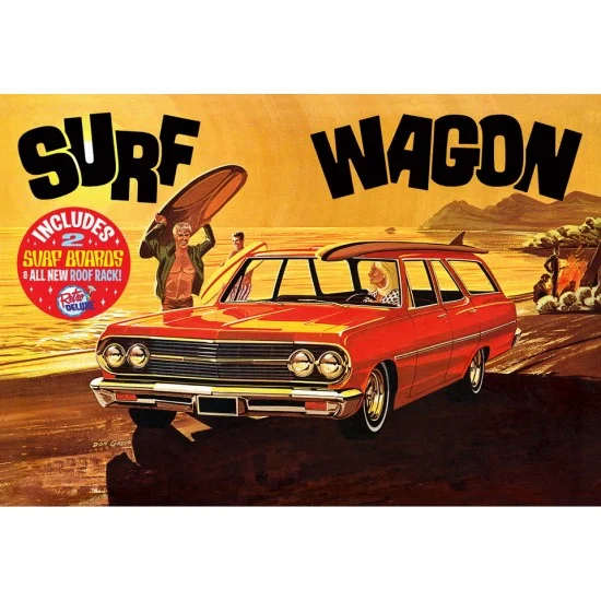 AMT 1131 1/25 1965 Chevelle "Surf Wagon" - Model Cars