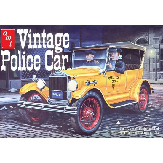 AMT 1182 1/25 1927 Ford T Vintage Police Car - Model Cars