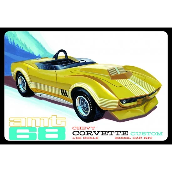 AMT 1236M 1/25 1968 Chevy Corvette Custom - Model Cars
