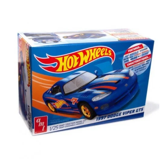 AMT 1349M 1/25 Hot Wheels 1997 Dodge Viper GTS Snap - Model Cars