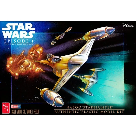 AMT 1376 1/48 Star Wars: The Phantom Menace N-1 Naboo Starfighter (Snap)