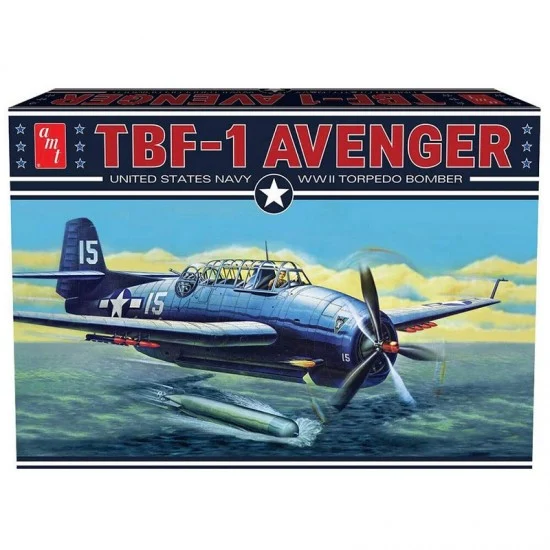 AMT 1377 1/48 WWII USN TBF Avenger Torpedo Bomber - Model Planes