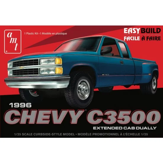 AMT 1409M 1/25 1996 Chevrolet C-3500 Dually Pickup Easy Build