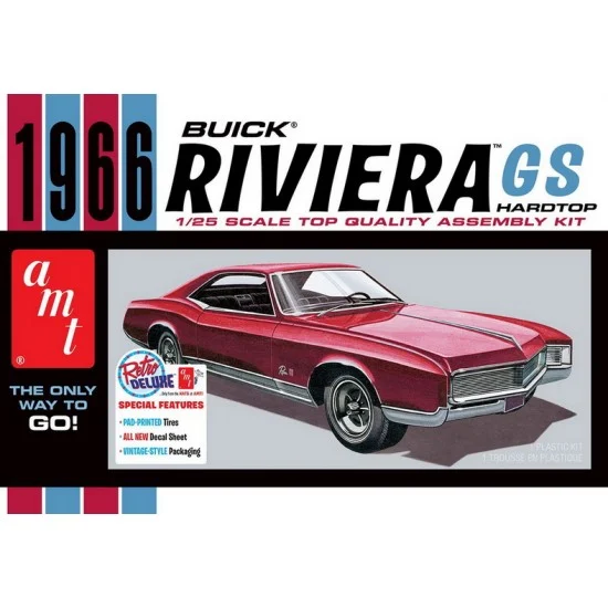 AMT 1439 1/25 1966 Buick Riviera GS - Model Cars