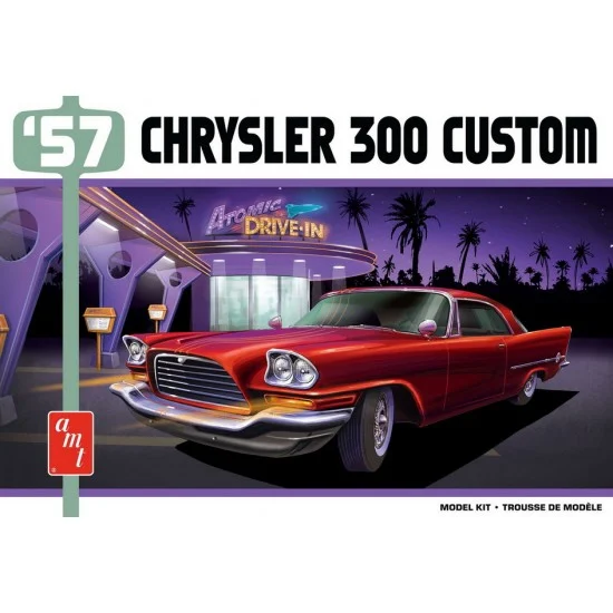 AMT 1447M 1/25 1957 Chrysler 300 Custom Version - Model Cars