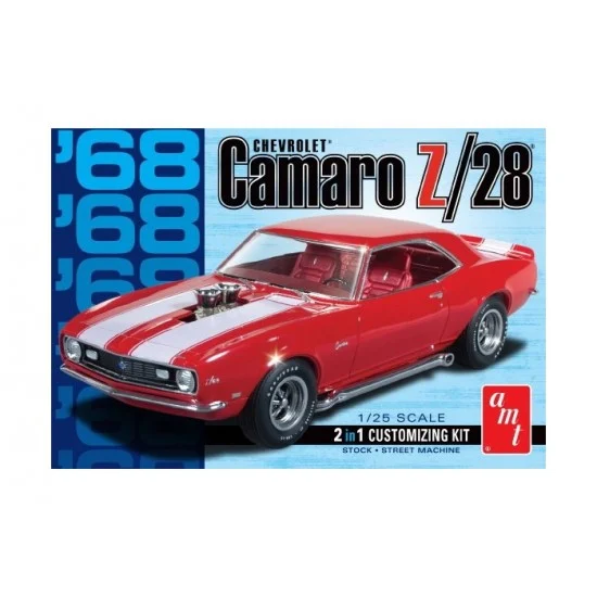AMT 868 1/25 1968 Chevorlet Camaro Z/28 2in1 Stock or Street Machine - Model Cars