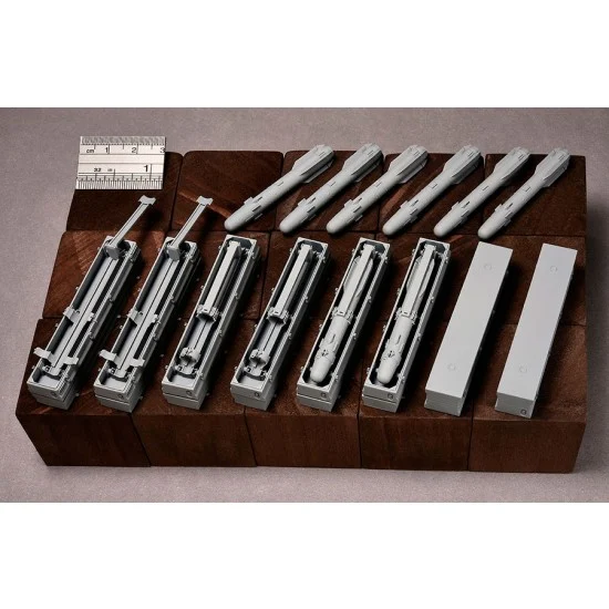R2 Miniatures R41-AC35 1/35 AGM-11 Hellfire Missile Container Set