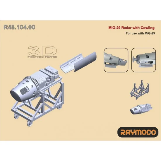 RAYMOCO R48.104.00 1/48 Mikoyan MiG-29 Radar with Cowlings