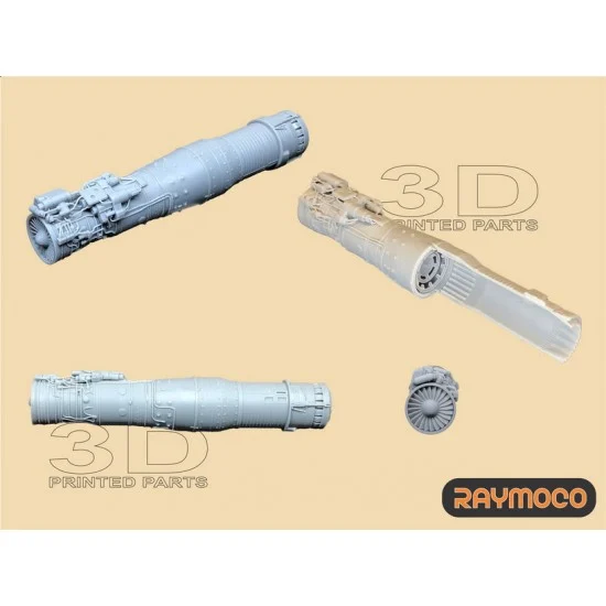 RAYMOCO R48.105.DPAC 1/48 Mikoyan-Gurevich MiG-21 Turbo Jet Engine R-13F-300 (2pcs)