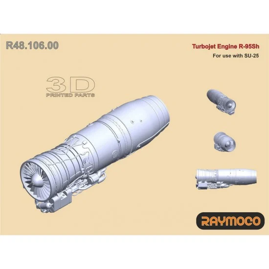RAYMOCO R48.106.00 1/48 Sukhoi SU-25 Turbo Jet Engine R-95SH