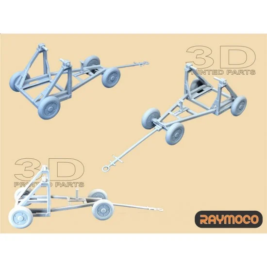 RAYMOCO R48.107.00 1/48 Loading Cart AL-21 for SU-17 Turbo Jet Engine AL-21F-3