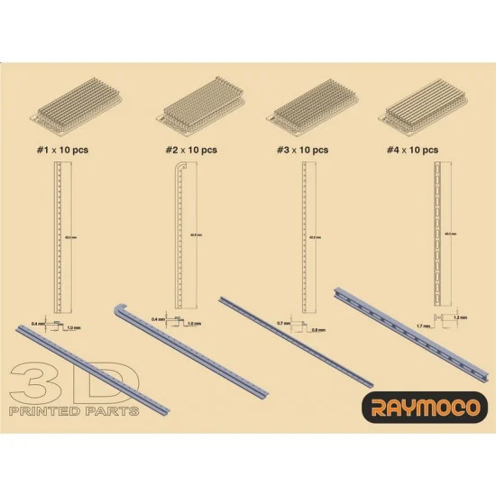 RAYMOCO R48.116.00 1/48 Flexible Internal Structural Elements - Model Planes