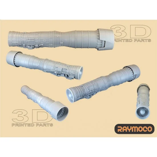 RAYMOCO R48.119.00 1/48 Mikoyan MiG-31 Engine D-30F6 for Hobby Boss kits