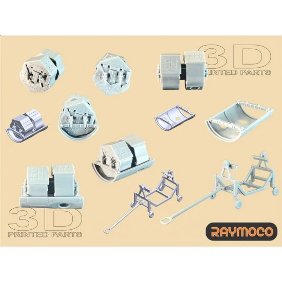 RAYMOCO R48.130.00 1/48 Mikoyan-Gurevich MIG-25RBT Surveillance Cameras for ICM kits