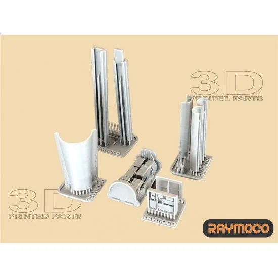 RAYMOCO R48.131.00 1/48 Mikoyan-Gurevich MiG-25 Electronics, Spine, Covers for ICM kits