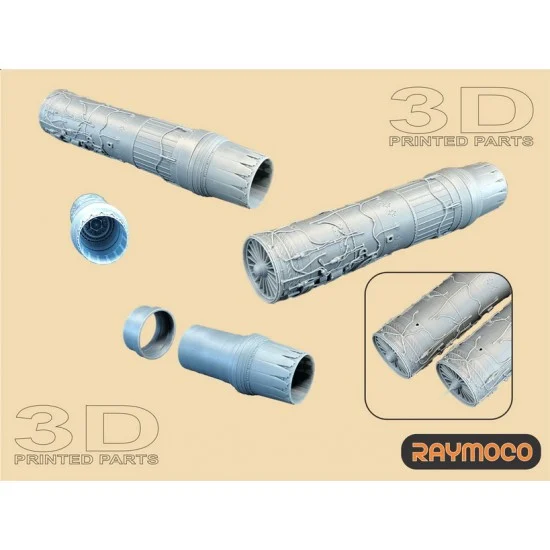 RAYMOCO R48.138.00 1/48 F-15 I Turbo Jet Engine F100-PW-229 for Great Wall Hobby kits