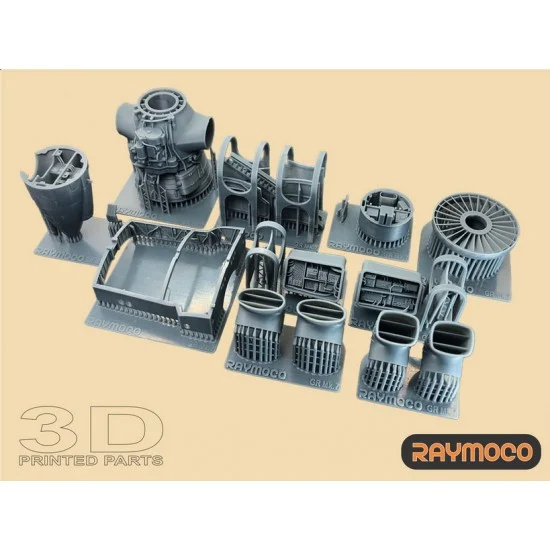 RAYMOCO R48.144.00 1/48 Harrier GR Mk.7 Engine, Exhaust Nozzles, Electronics, ARBS for HASEGAWA kits - Model Planes