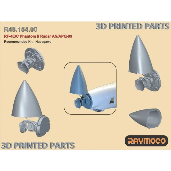 RAYMOCO R48.154.00 1/48 RF-4E/C Phantom II Radar AN/APQ-99 for Hasegawa kit