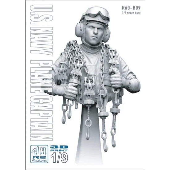 R2 Miniatures R60-B09 1/9 Bust - US Navy Plane Captain