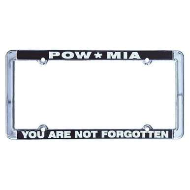 POW*MIA Metal License Plate Frame MF1038POW - Ramson's Imports, Inc