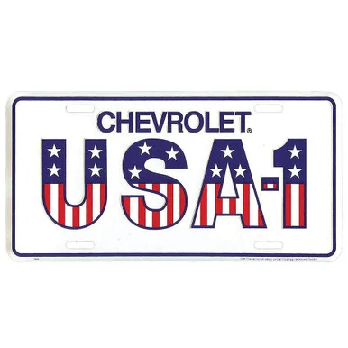 Chevrolet USA-1 Metal License Plate MP8942