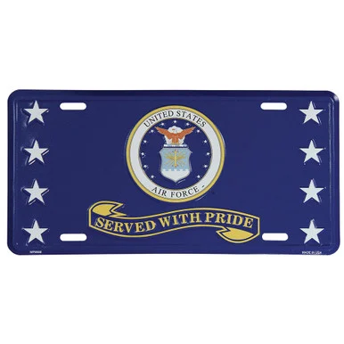 Air Force Served with Pride License Plate MP9068 - Ramson's Imports, Inc